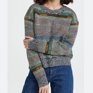Rag & bone reversible birdseye wool sweater